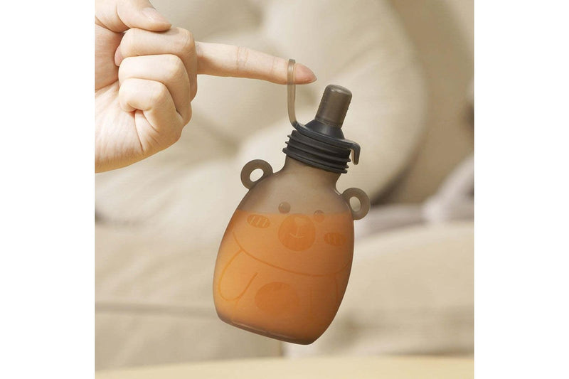 Haakaa: Happii Bear Silicone Goody Pouch (170ml x 4)