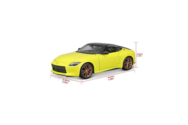 Maisto 1:24 2023 Nissan Z Model Car KidsModel Car Play Toy Yellow 3y+