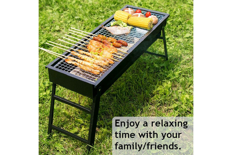 Foldable Portable BBQ Charcoal Grill Barbecue Hibachi Picnic Hiking Party Festival Camping