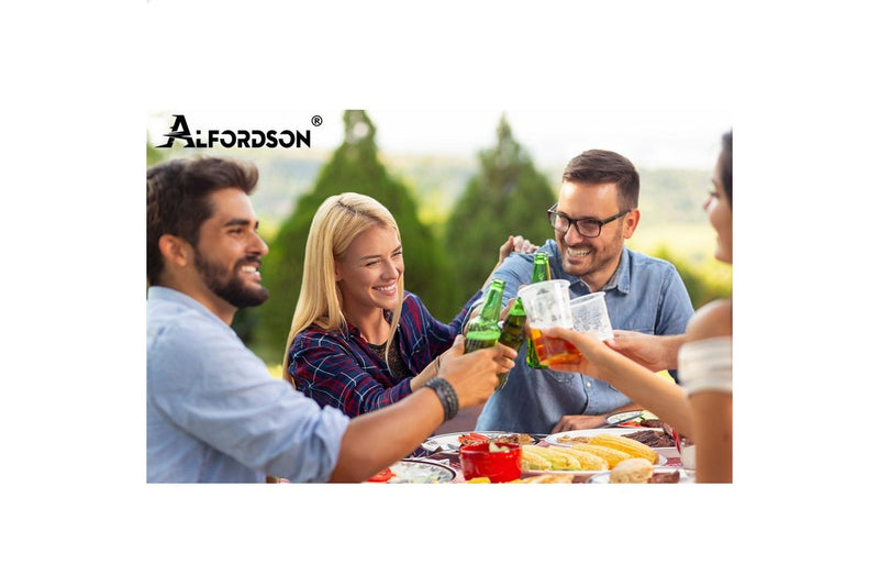 ALFORDSON Outdoor Dining Set 5 PCS Table Chairs Patio Lounge Wicker Furniture