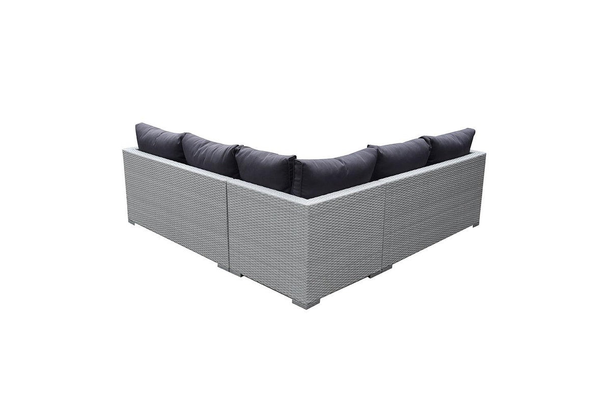 4pc Lounge Set Outdoor Sofa Furniture Rattan Wicker Corner w Table Garden Patio