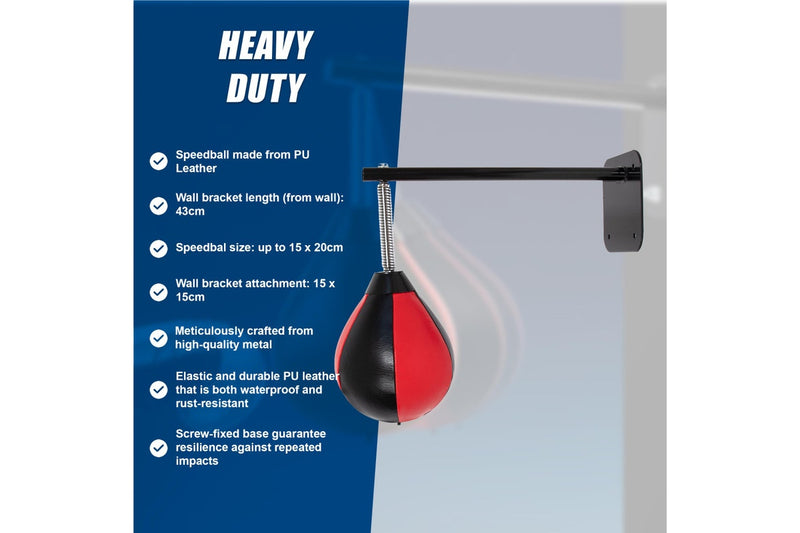 Speed Bag Boxing Punching Bag Wall Mount Reflex Training