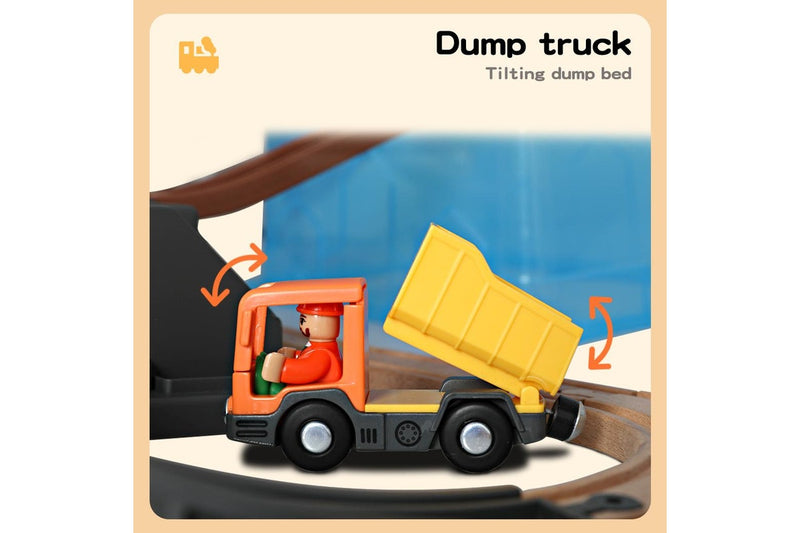 Bopeep Toy Train Set Track DIY Wooden Thomas Miniature Magnetic Trains Xmas Gift