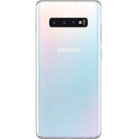 Samsung SM-G975F Galaxy S10+ 128GB SIM-Free Smartphone, Prism White (Renewed)