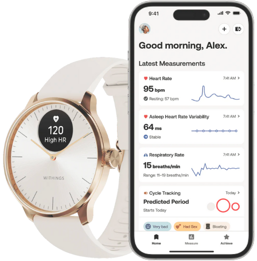 Withings Scanwatch Light 37mm - Rose Gold