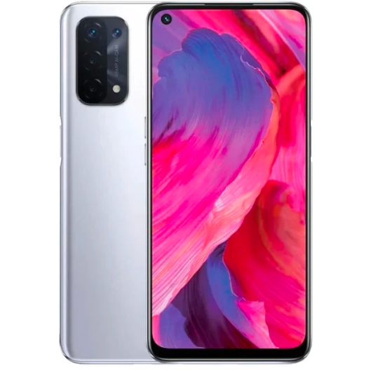 OPPO A74 6.5 Inches Smartphone, 6/128 GB, Space Silver - Layaway AU