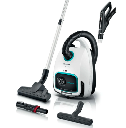 Bosch Series 6 ProHygienic Bagged Vacuum White