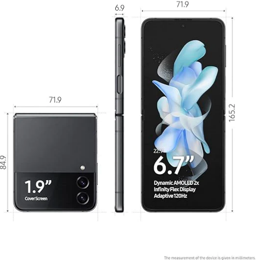 Samsung Galaxy Z Flip 4 5G, 256GB, Graphite