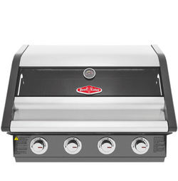 BeefEater 1600 Series Dark 4 Burner Built In BBQ w/ Cast Iron Burners & Grills - Body Only