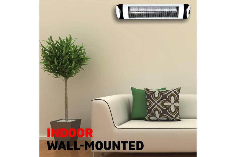 Electric Infrared Patio Heater Radiant Strip Indoor Outdoor Heaters Remote 1500W