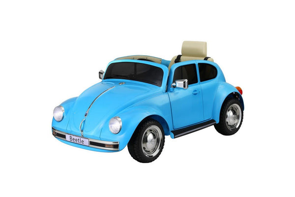 Kids Ride On Car Licensed Volkswagen Beetle Electric Toys Horn Remote 6V Blue