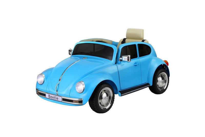 Kids Ride On Car Licensed Volkswagen Beetle Electric Toys Horn Remote 6V Blue