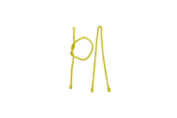 6x 2pc Wildtrak Silicone Reusable Ties Set Outdoor Camping Hiking 45cm Yellow