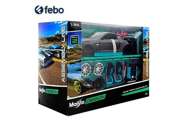 Maisto: Assembly Line Model Kit - 1967 Ford Mustang GT Black
