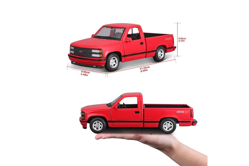 Maisto 1:24 1993 Chevrolet 454 SS Pick Up Model Car Kids Childrens Play Toy 3y+