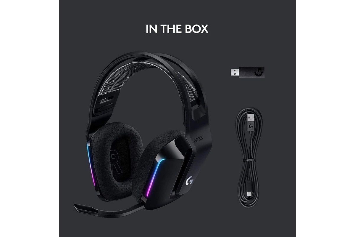 Logitech G733 LIGHTSPEED Wireless RGB Gaming Headset - Black