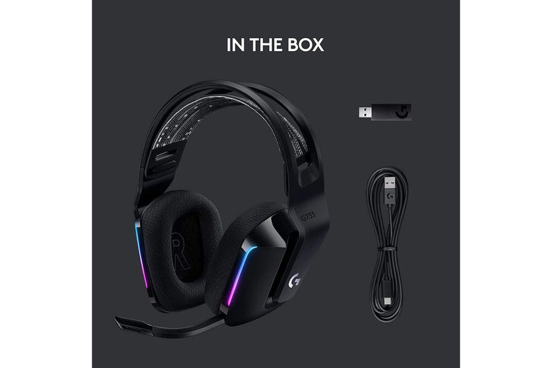 Logitech G733 LIGHTSPEED Wireless RGB Gaming Headset - Black