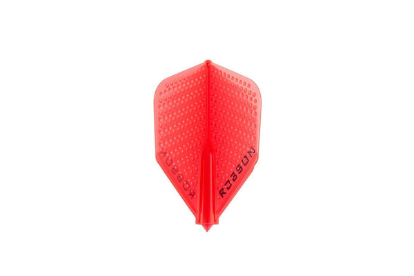 2x Robson Dimpled Plus Dart Flight Standard Tail Wing Replacement Accessory Red