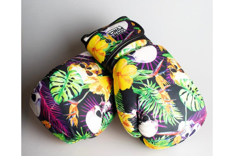 Counterpunch Skull Patterned Boxing Gloves - 12oz