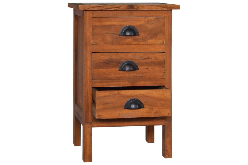 Bedside Cabinet 40X35x60 Cm Solid Teak Wood Bedside Tables