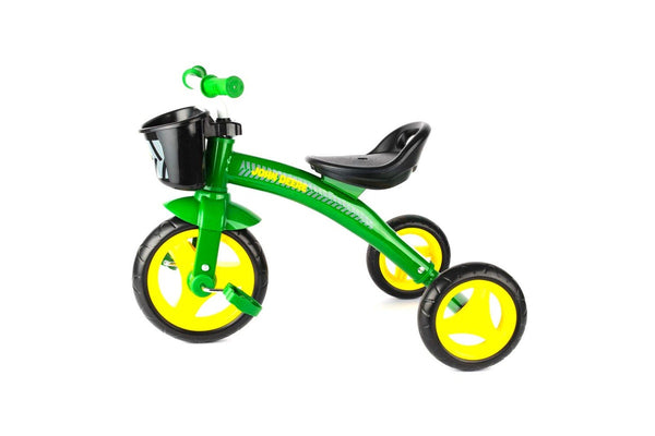 John Deere 50x70cm Kids Children Steel Adjustable Tricycle Rid-On Trike GRN 2y+