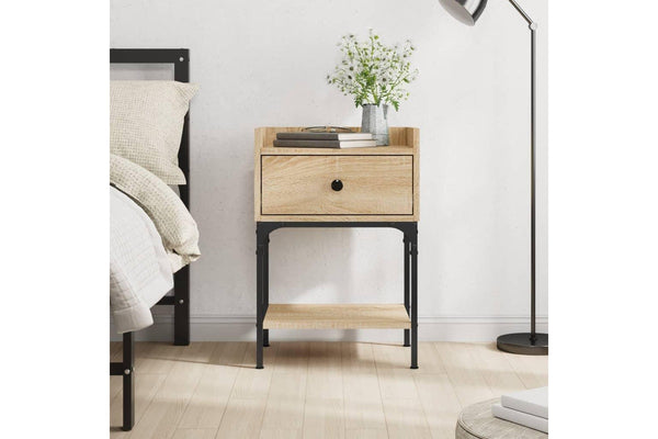 Bedside Table Sonoma Oak 40.5x31x60 cm Engineered Wood vidaXL