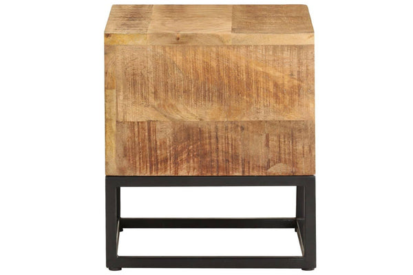 Side Table 30x30x33 cm Rough Mango Wood vidaXL