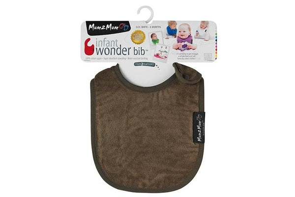Mum 2 Mum: Infant Wonder Bib - Chocolate (Birth - 6 Months)