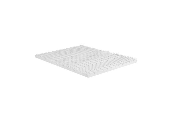 Giselle Bedding Memory Foam Mattress Topper 7-Zone 8cm Double White
