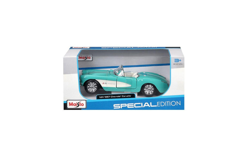 Maisto 1:24 Scale 1957 Chevrolet Corvette Model Car Kids Childrens Toy 3y+