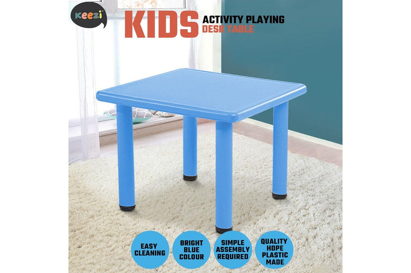 Keezi Kids Table Plastic Square Activity Study Desk 60X60CM