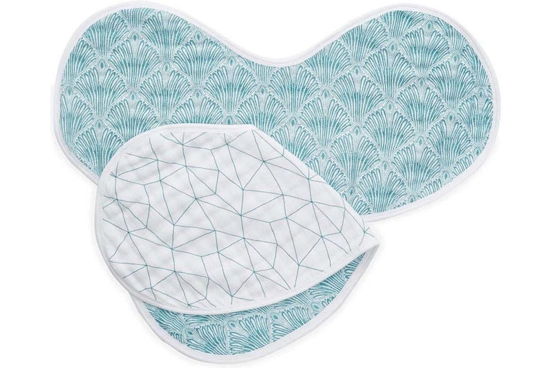 Aden + Anais: Classic Burpy Bib Set - Paisley Teal (2 Pack)