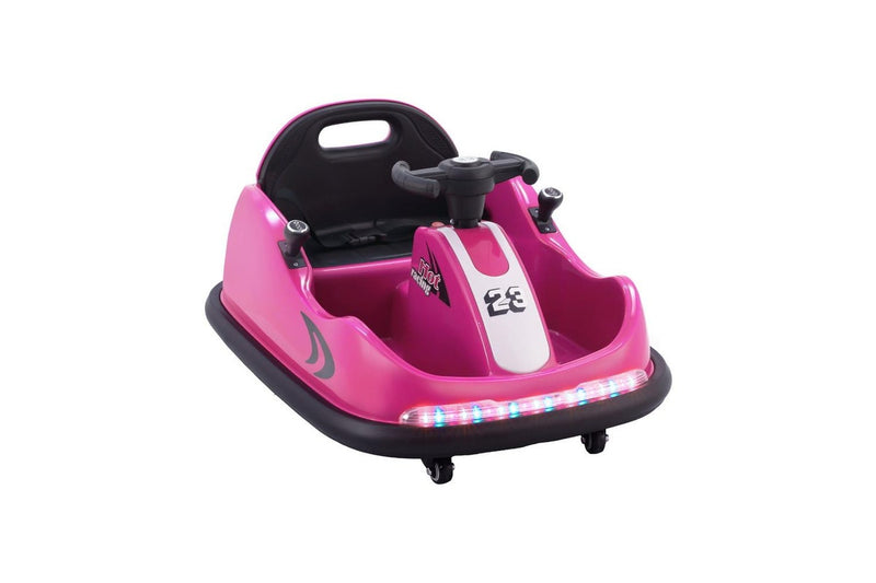 Rigo Kids Ride On Car Bumper Kart 6V Electric Toys Cars Remote Control Pink