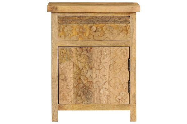 Bedside Table Solid Mango Wood 40x30x50 cm vidaXL