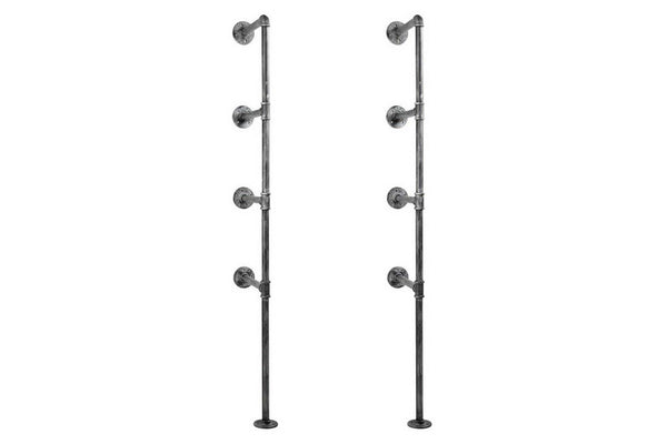 Artiss Floating DIY Pipe Shelf Metal Brackets Set of 2