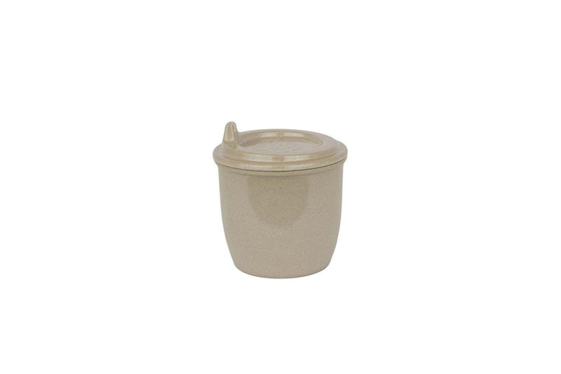 4x EcoSouLife Reusable Rice Husk Kids Toddler Baby Sippy Cup w Lid 296ml Beige