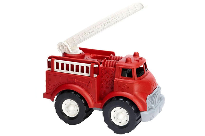 Green Toys Red Fire Truck Kids Childrens Toy Emergency Vehicle Playset 1+
