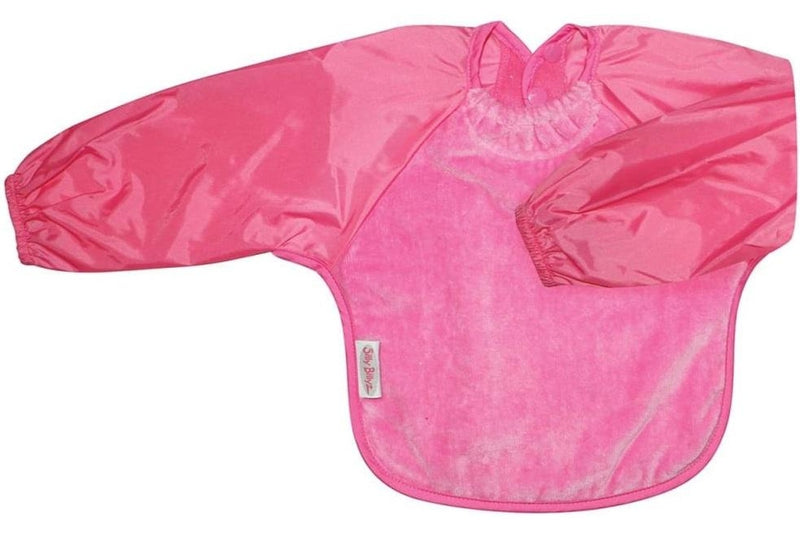Silly Billyz: Towel Small Long Sleeve Bib - Cerise