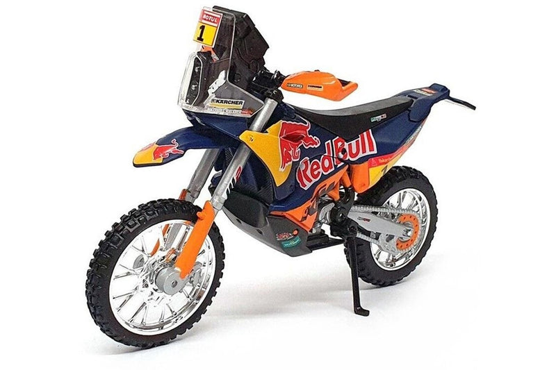 Bburago: 1:18 Red Bull KTM 450 - 2019 Dakar Rally