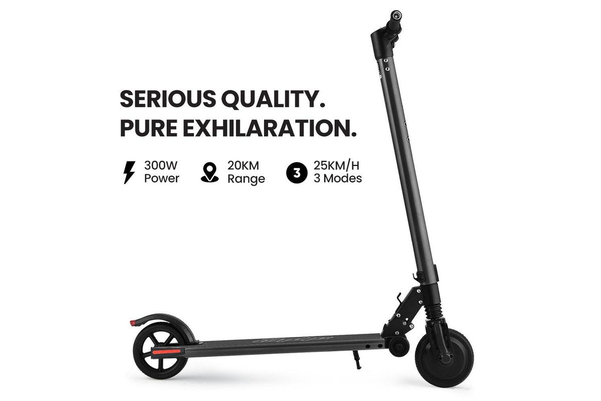 ALPHA Peak 300W 10Ah Electric Scooter, AU Compliant, Suspension, for Adults or Teens, Black