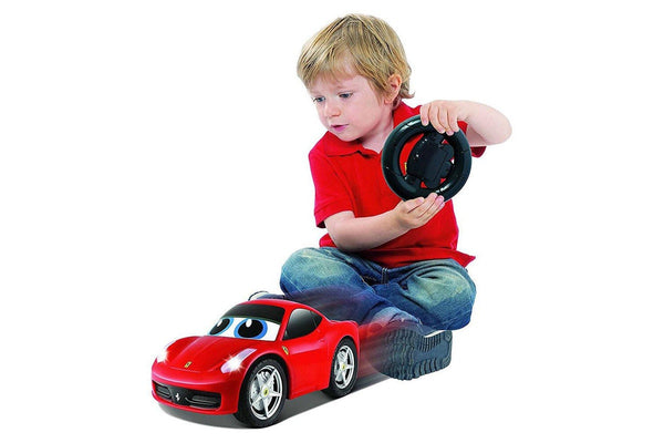 BB Junior Ferrari My First RC 458 Italia Car w Sounds Lights Kid Toddler Toy 2y+