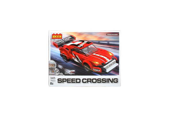 Toylife Race Car Build Blocks Toy Set Pull-Back Play Vehicle Kids 6y+ Assorted