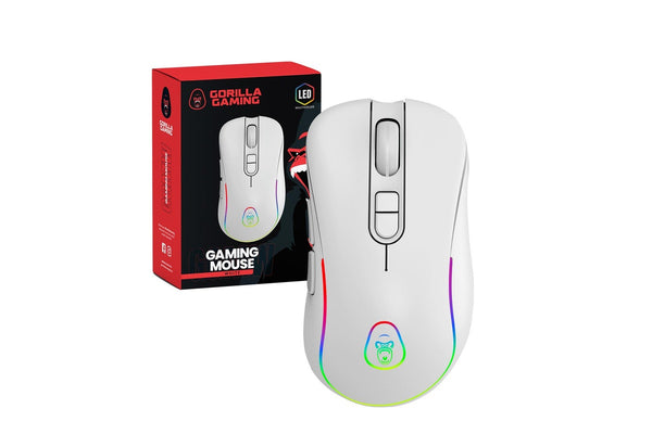 Gorilla Gaming Wired Mouse - White