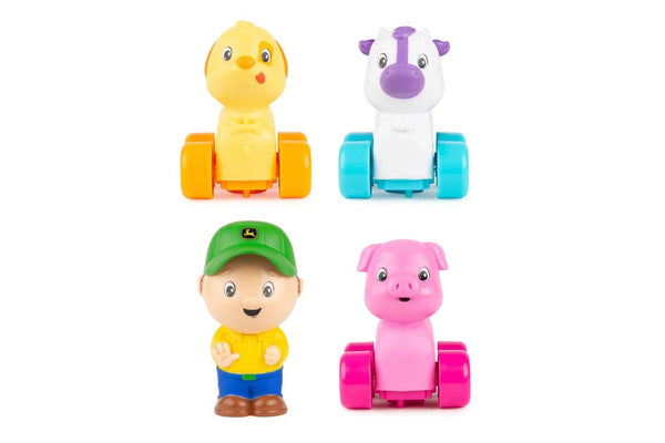 John Deere 35cm Animal Sounds Music Wagon Ride Kids Vehicle w Figure Toy 18m+