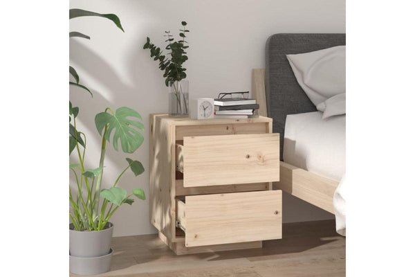 Bedside Cabinets 2 Pcs 40X35x50 Cm Solid Wood Pine Bedside Tables