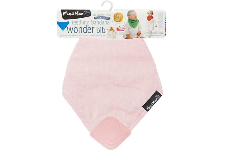 Mum 2 Mum: Teething Bandana Wonder Bib - Baby Pink