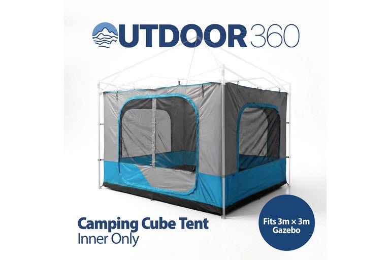 Outdoor360 Tent Inner, Portable Camping Shelter for 3m Gazebo, Converts Canopy into Camping Tent
