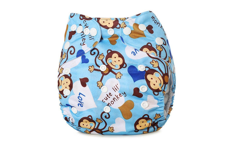 2Pcs Baby Reusable Washable Modern Cloth Nappies -Style 1
