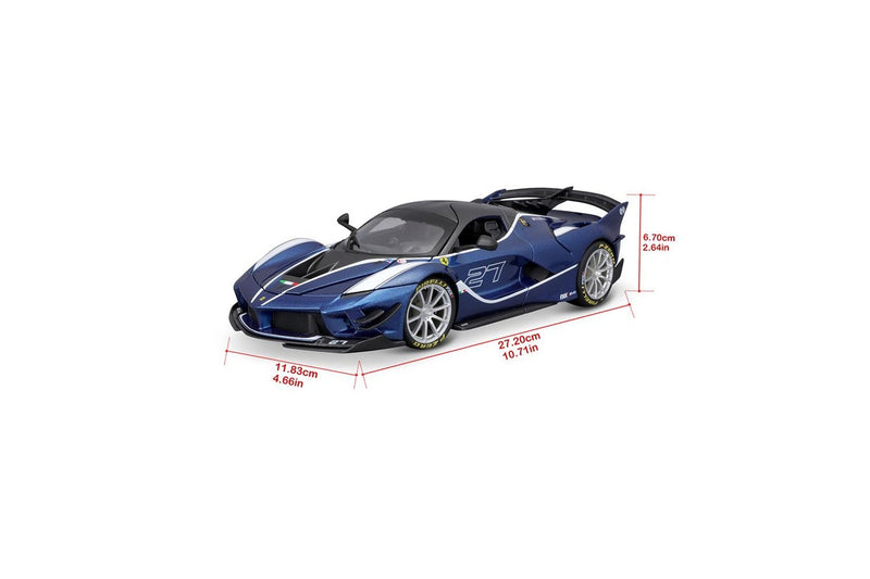 Maisto 1:18 R&P Ferrari FXX EVO No.70 Blue Model Car Kids Childrens Toy 3y+