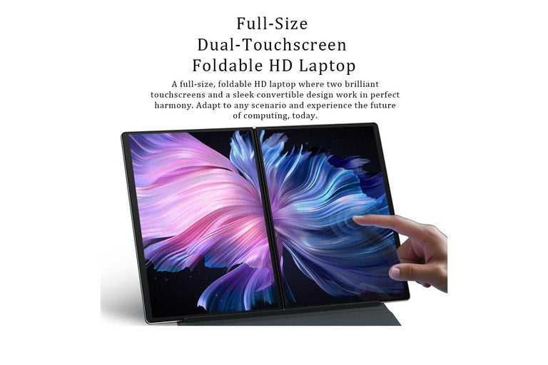 Dual Screen Laptop - 14inch 2-in-1 Foldable Computer with Dual Touchscreens 16RAM+1TB